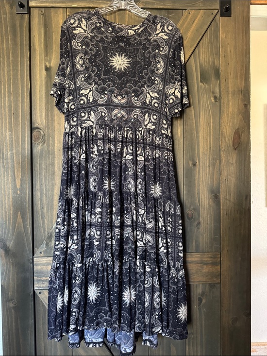 Johnny Was Dresses & Skirts - Johnny Was Paisley Celestial Tiered Sheer Midi Dress